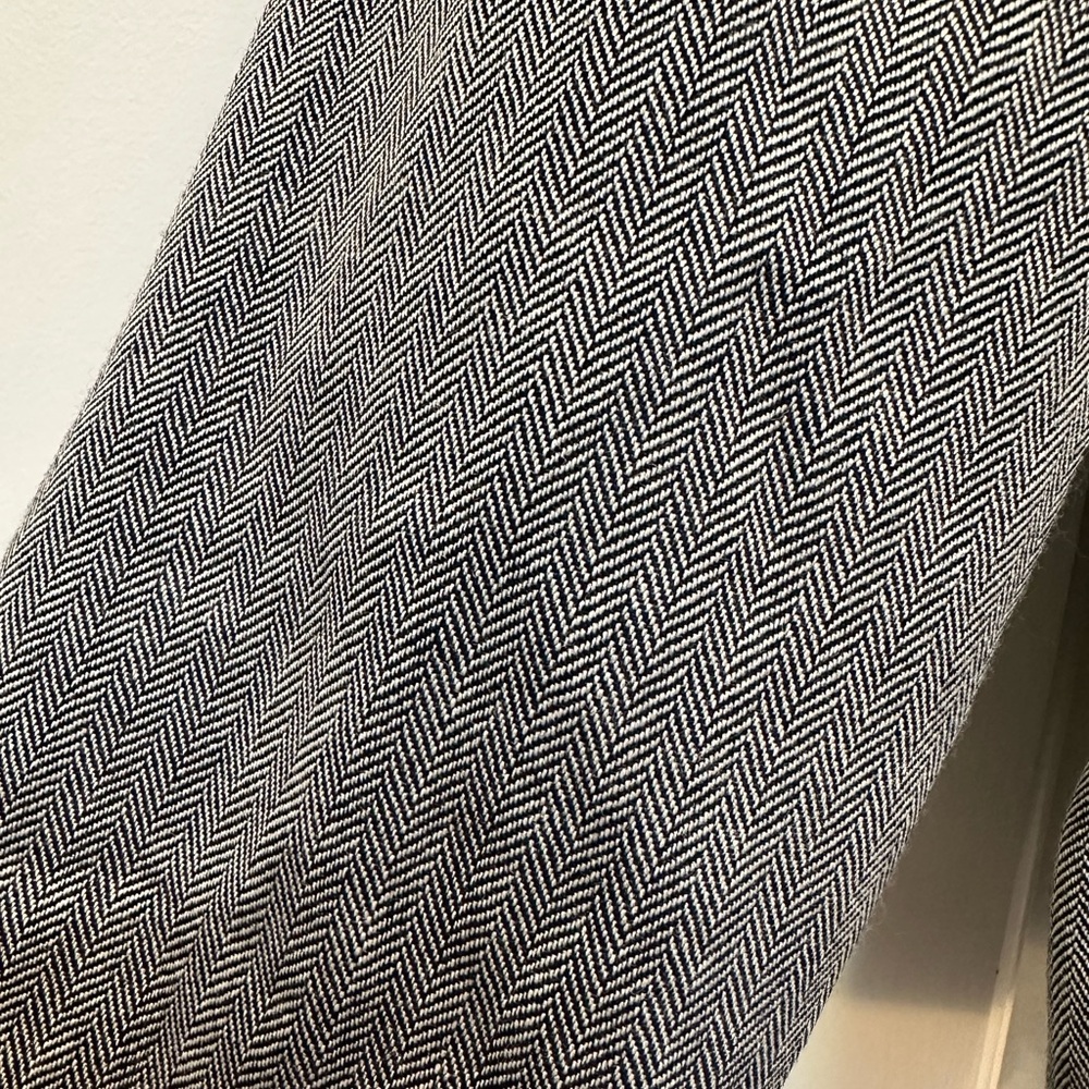 Vintage Pendleton 100% Wool Zip Up Charcoal Gray Tweed Herringbone Jacket Size 6 - Picture 8 of 11